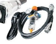 19-pin data cables and pneumatic accessories for dot pin marking machines